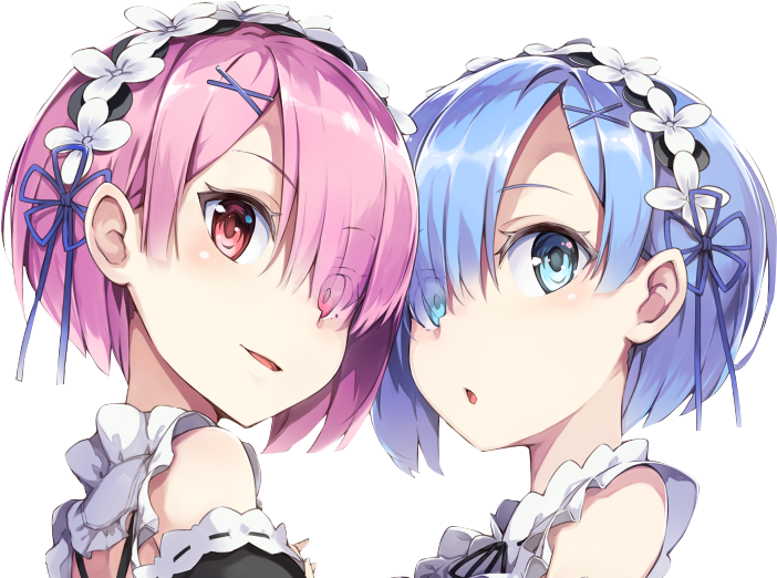 Remand Ram Re Zero Animated Characters PNG Image