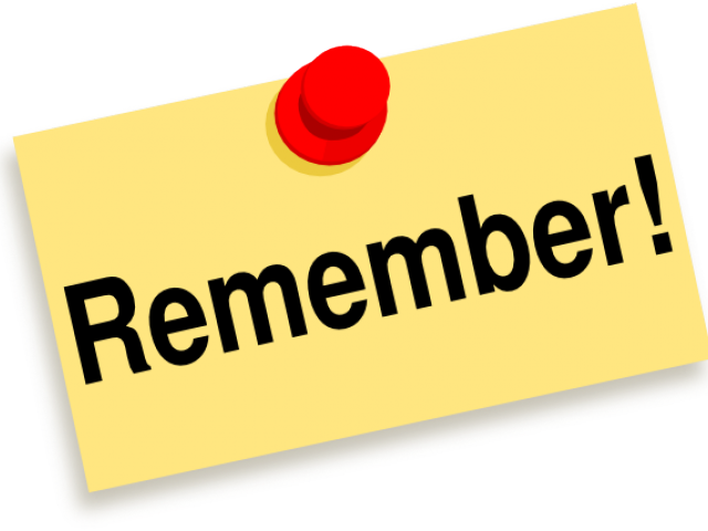 Remember Note Pinned PNG Image