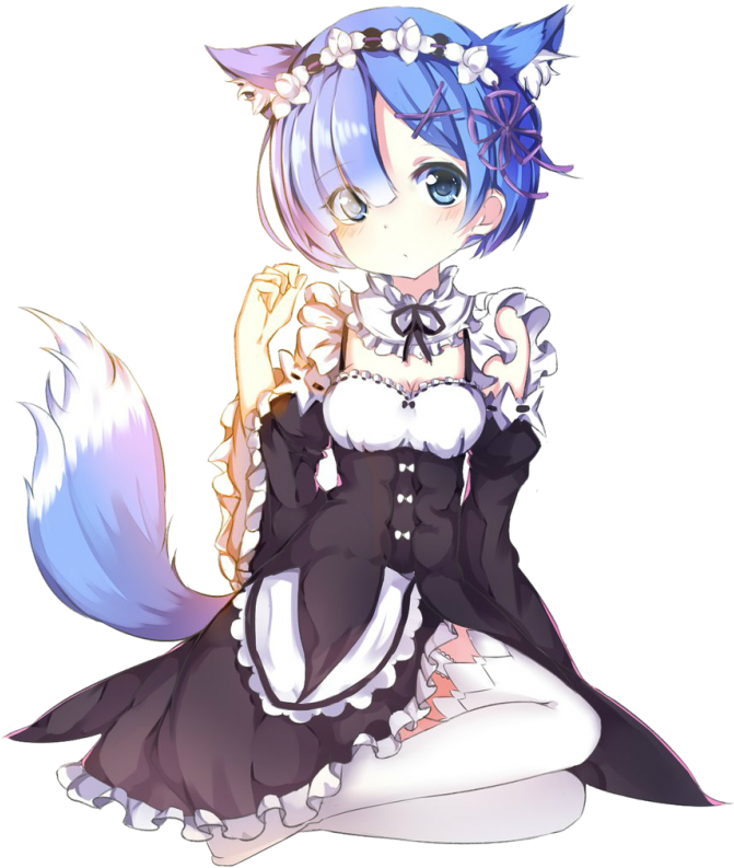 Remin Maid Outfit Re Zero PNG Image