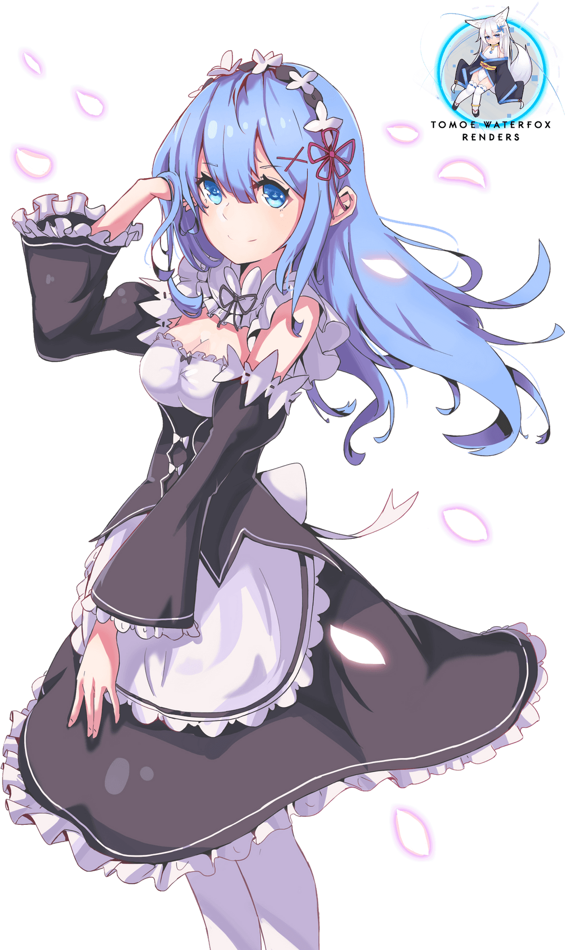 Remin Maid Outfit Re Zero PNG Image