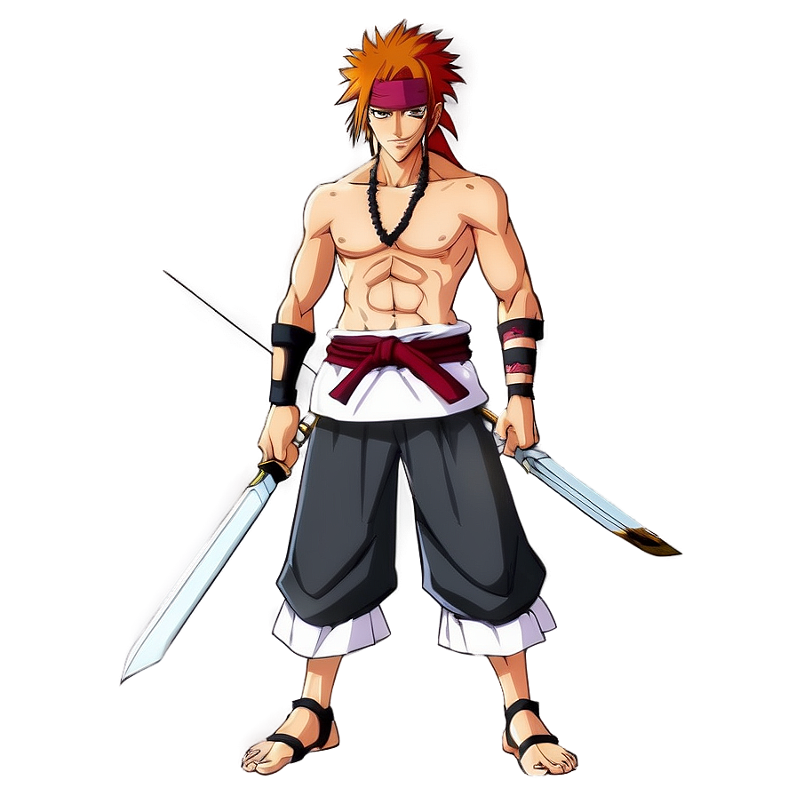 Renji Abarai Bleach Png Xbw46 PNG Image