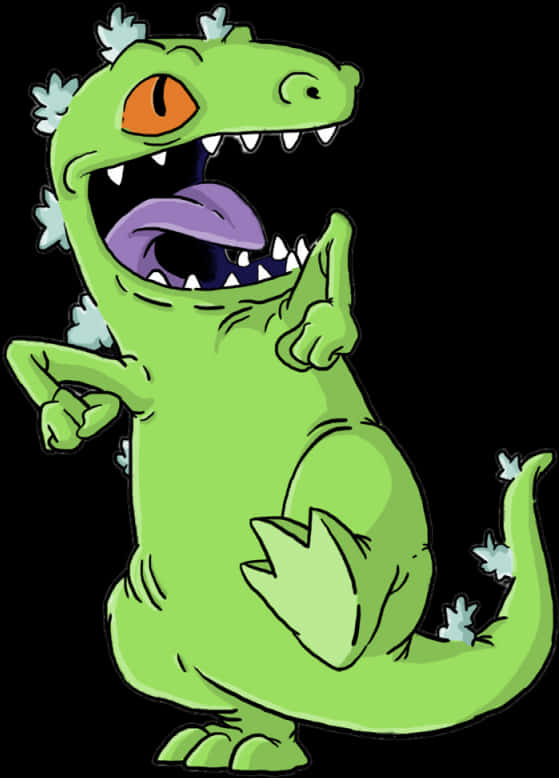 Reptar Cartoon Dinosaur Rugrats PNG Image