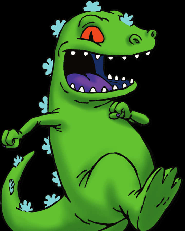 Reptar Rugrats Character PNG Image