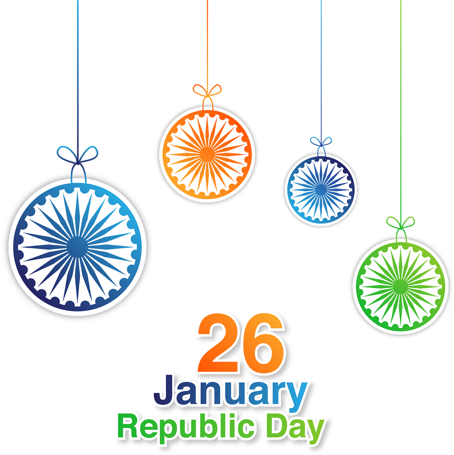 Republic Day India Celebration Decor PNG Image