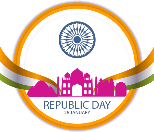 Republic Day India Celebration Graphic PNG Image