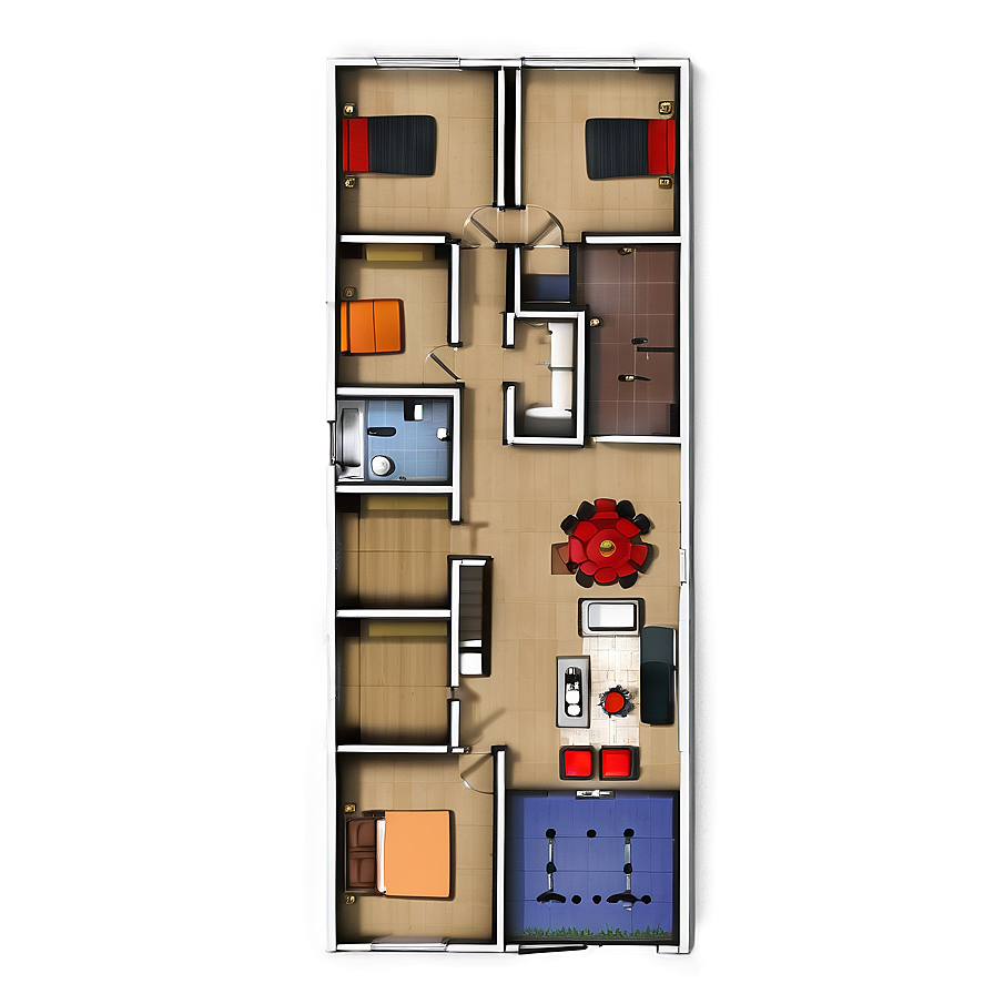 Residential Floor Plan Png 06262024 PNG Image