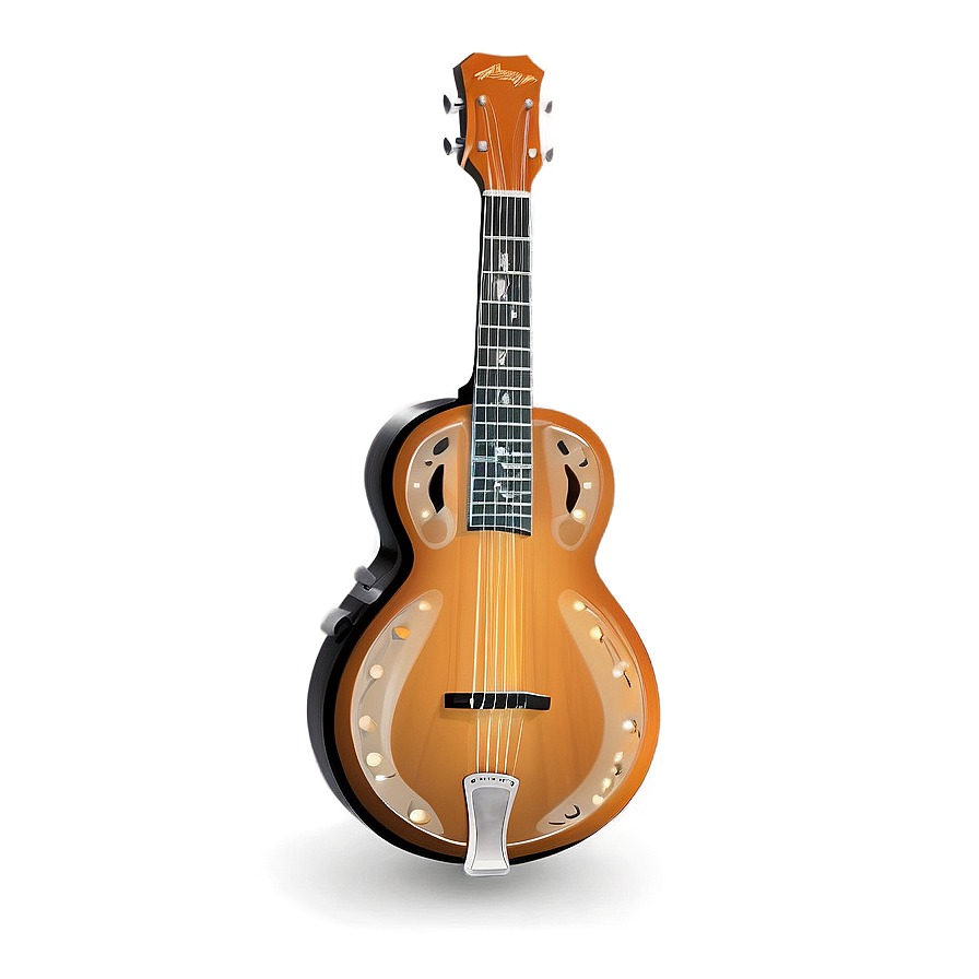 Resonator Guitar Silhouette Png Esn PNG Image