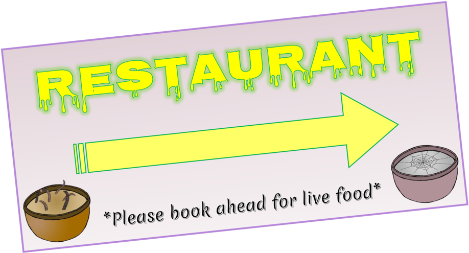 Restaurant Booking Reminder Sign PNG Image