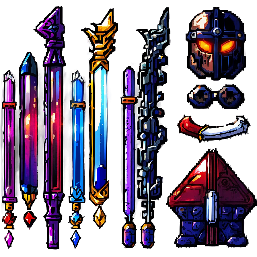 Retro 16 Bit Rpg Elements Png Xto58 PNG Image