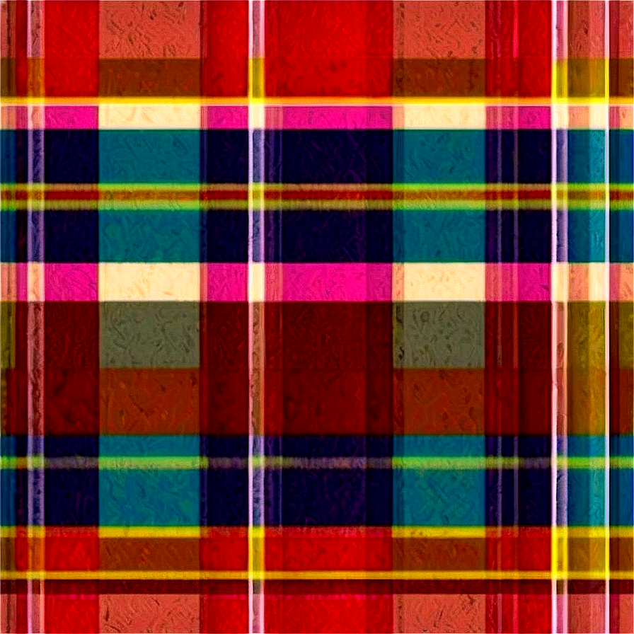 Retro 70s Plaid Png Icr24 PNG Image