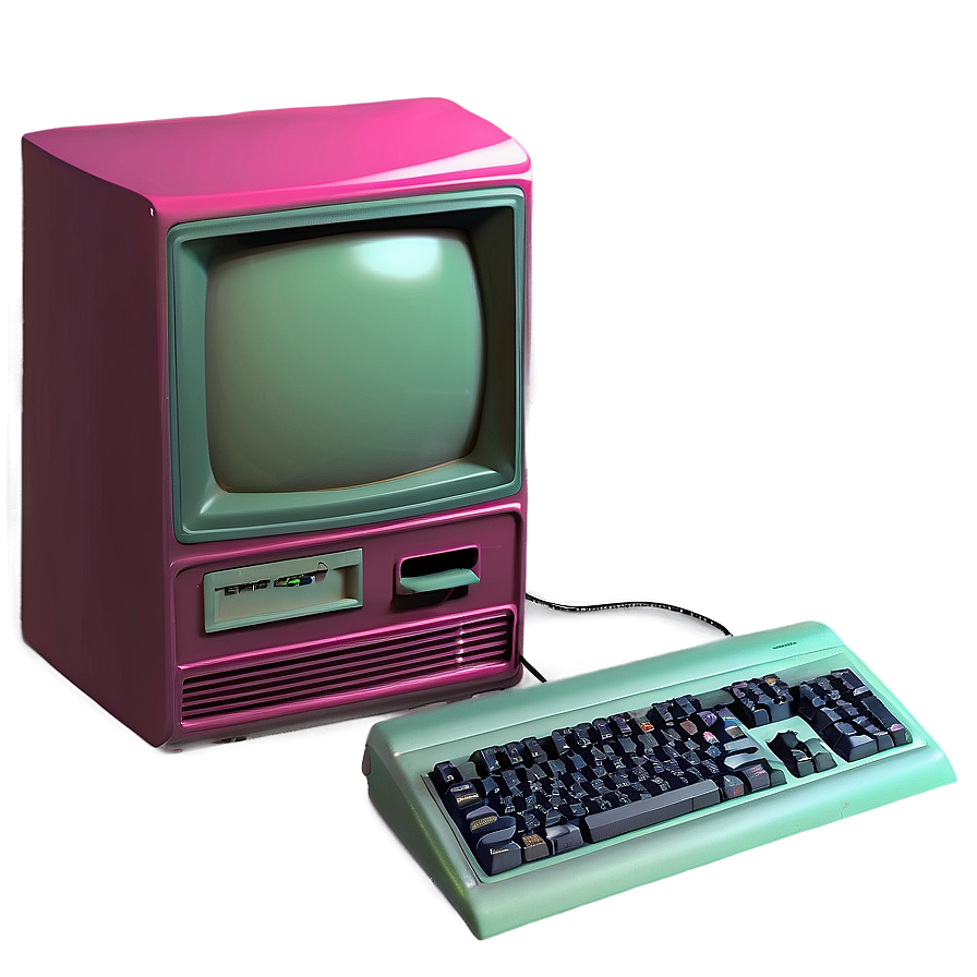 Retro 90s Desktop Computer Png 3 PNG Image