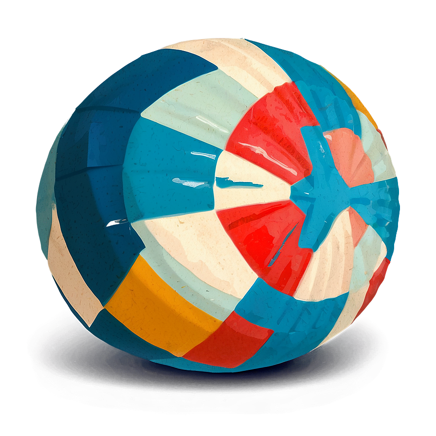 Retro Beach Ball Png Ptv PNG Image