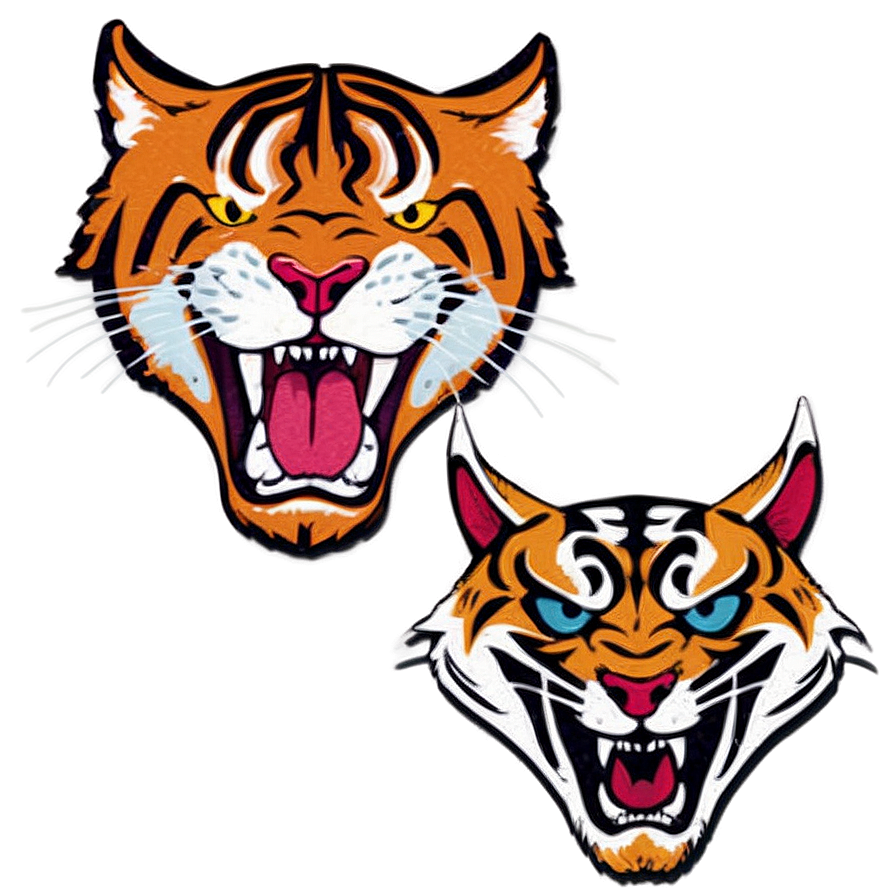 Retro Bengals Logo Png Jlv83 PNG Image