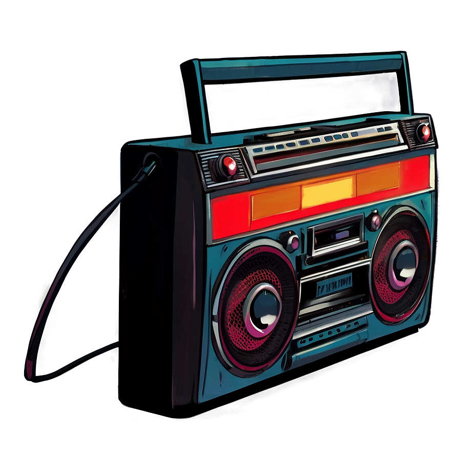 Retro Boombox Png Ogl PNG Image