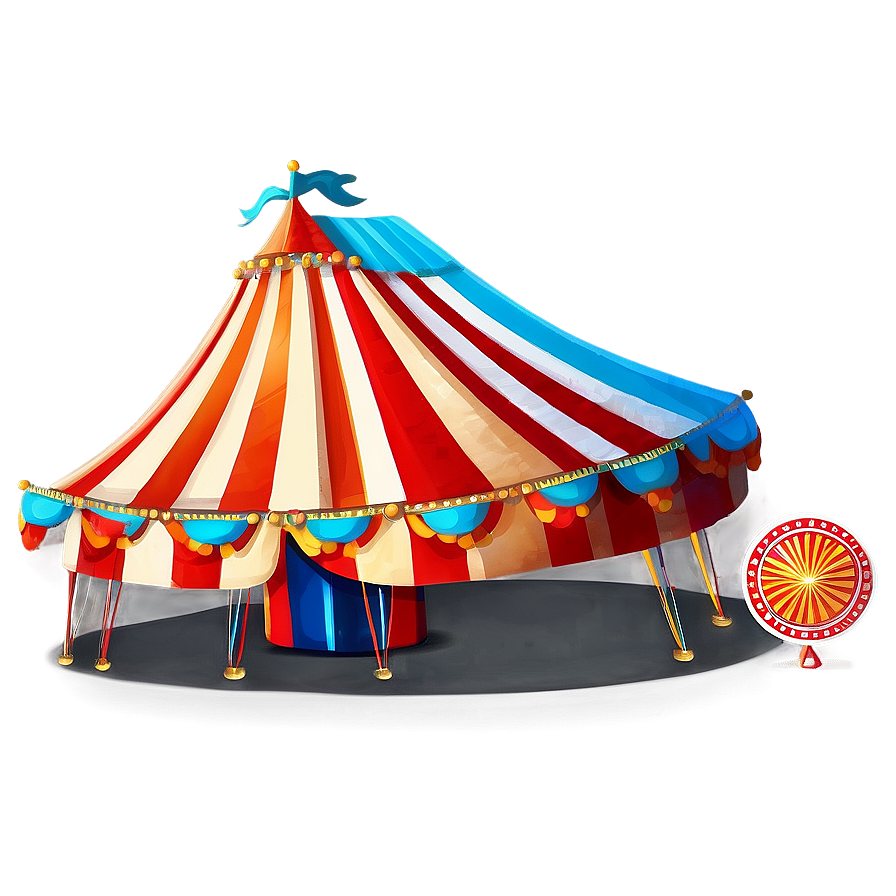 Retro Circus Tent Drawing Png Ksb7 PNG Image