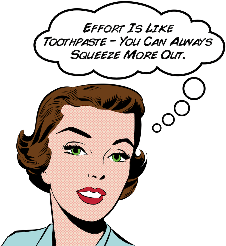 Retro Comic Woman Motivational Quote PNG Image