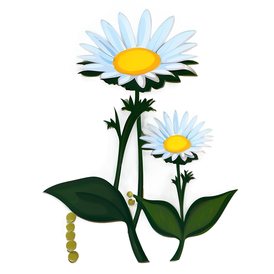 Retro Daisy Clipart Png Crh PNG Image