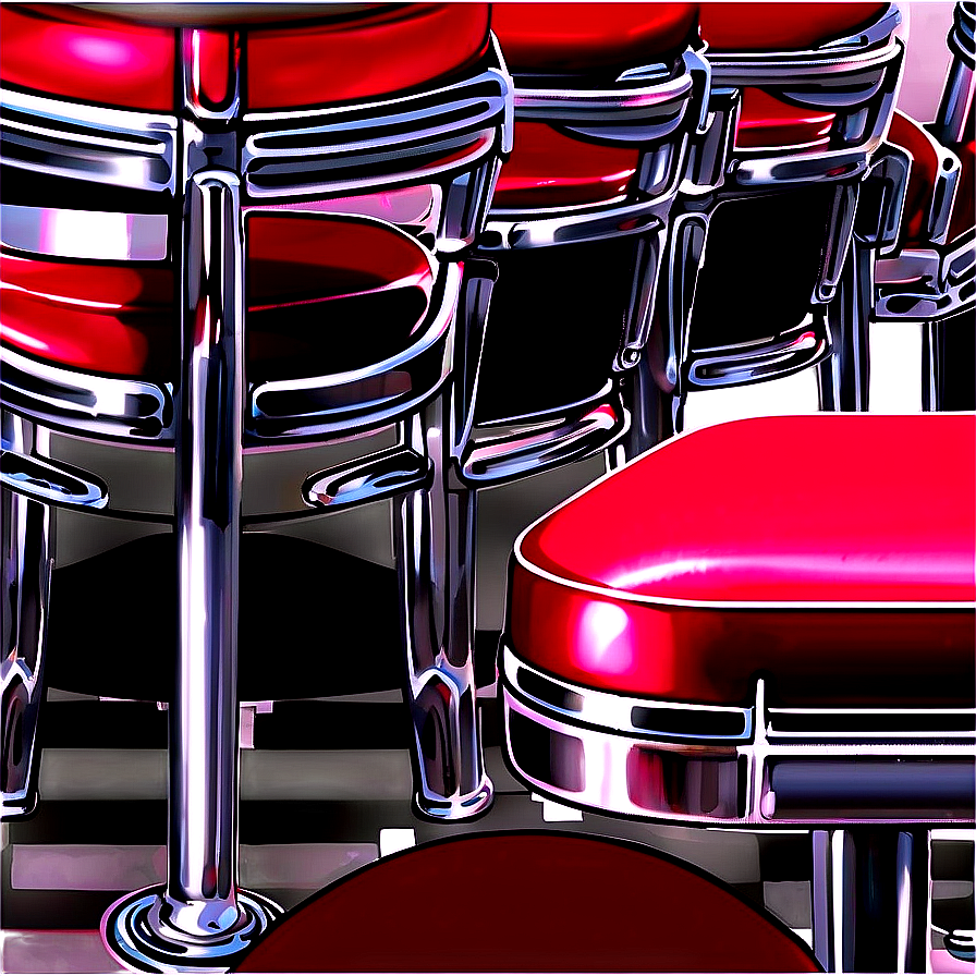 Retro Diner Silla Png Lbi PNG Image