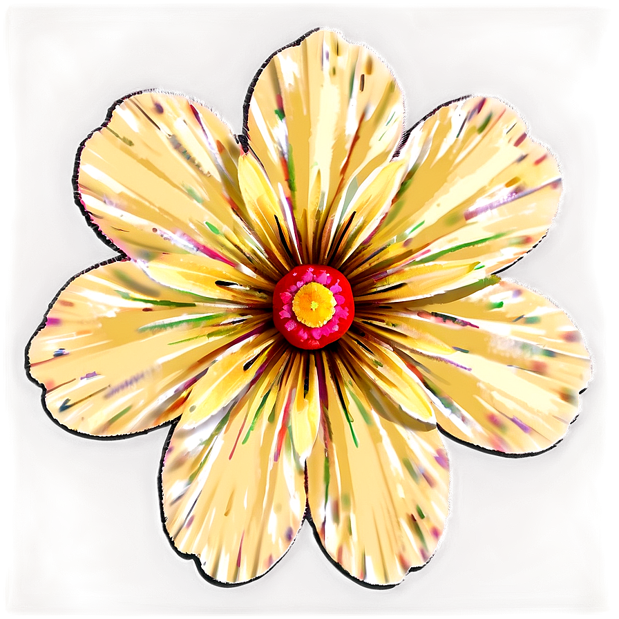 Retro Flower A PNG Image