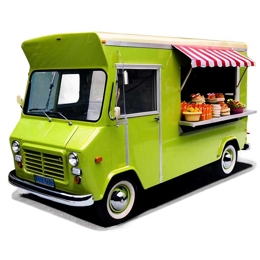 Retro Food Truck Png Vjk PNG Image