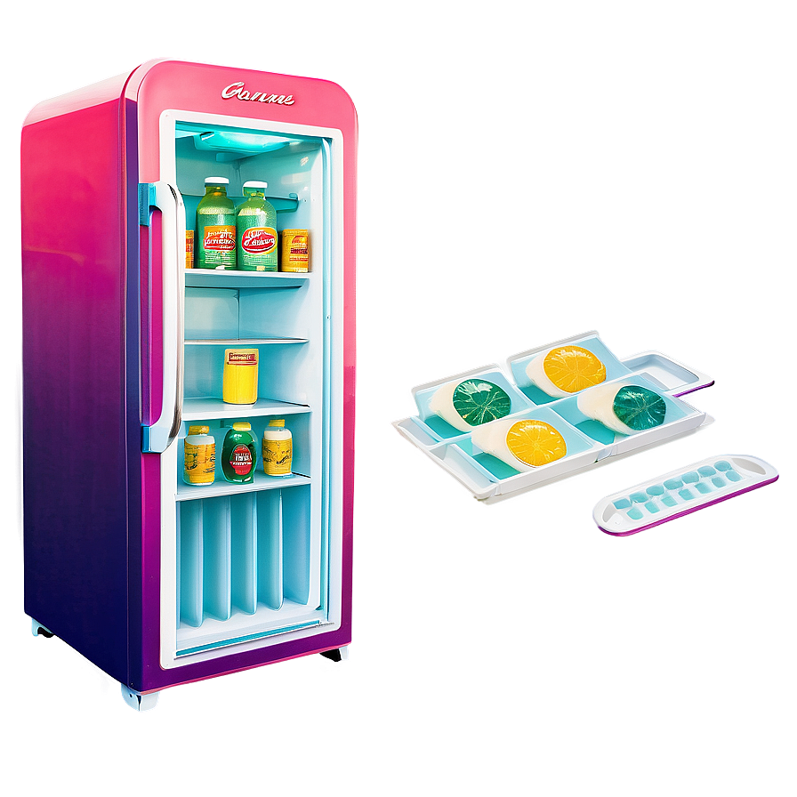 Retro Fridge Png 05252024 PNG Image