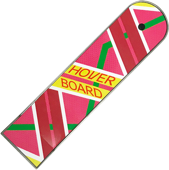 Retro Futuristic Hoverboard PNG Image