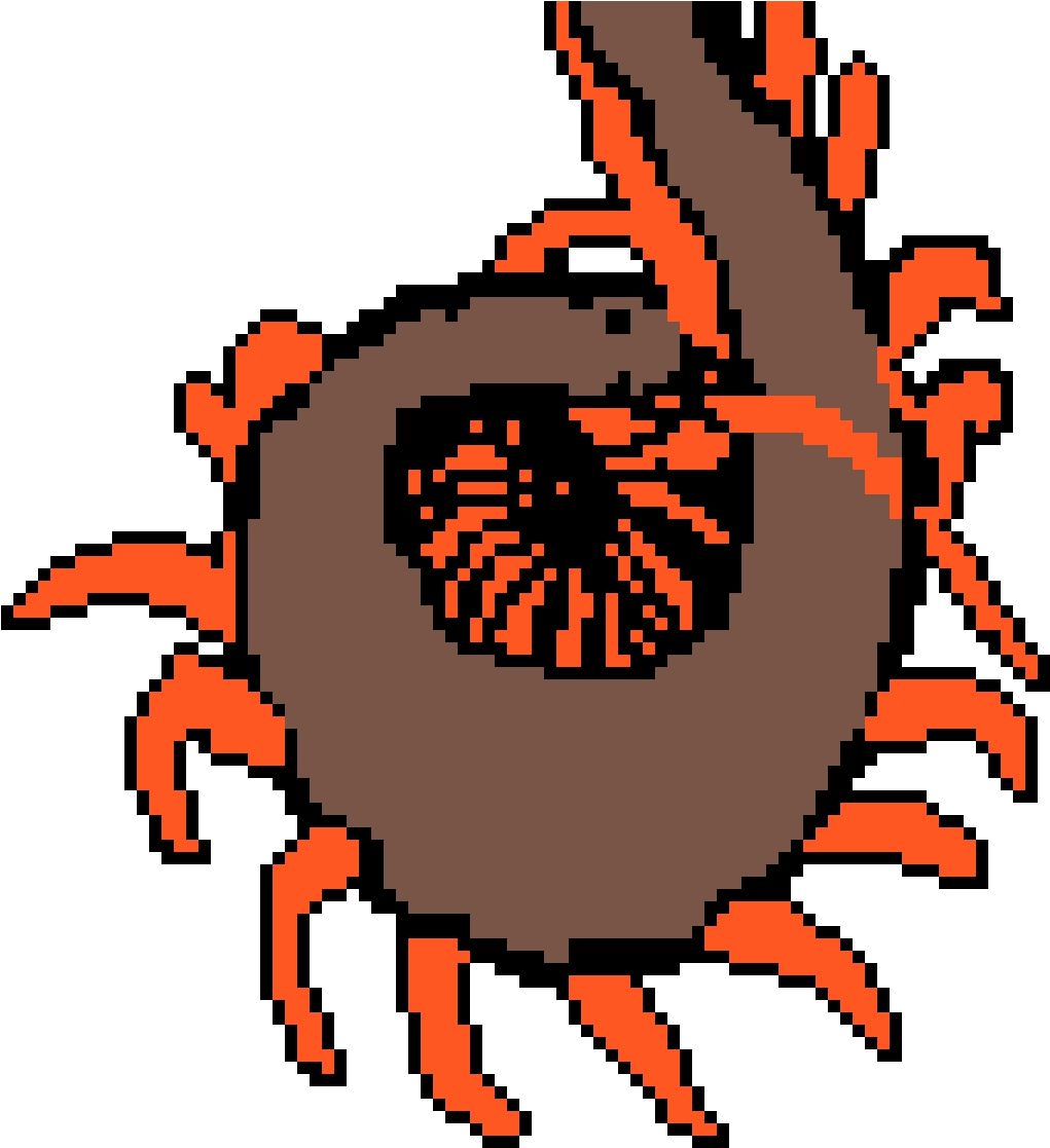 Retro Game Centipede Sprite PNG Image