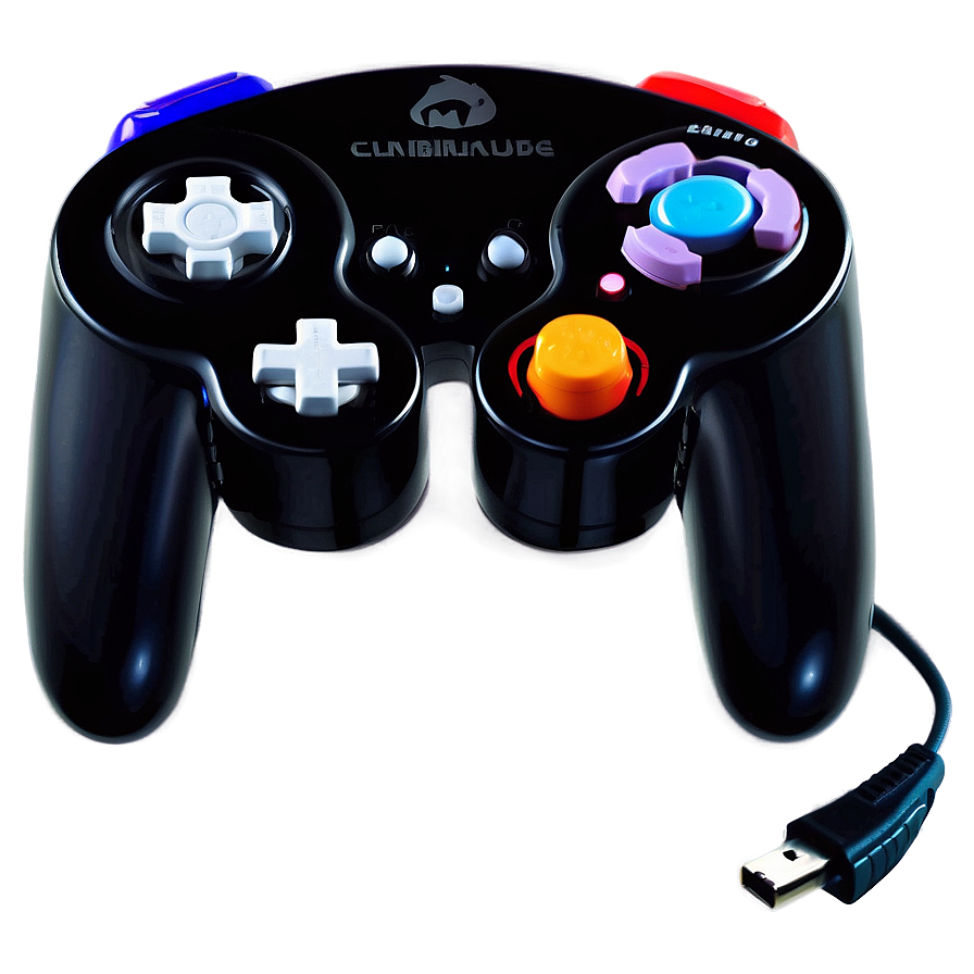 Retro Gamecube Gaming Controller Png 06202024 PNG Image