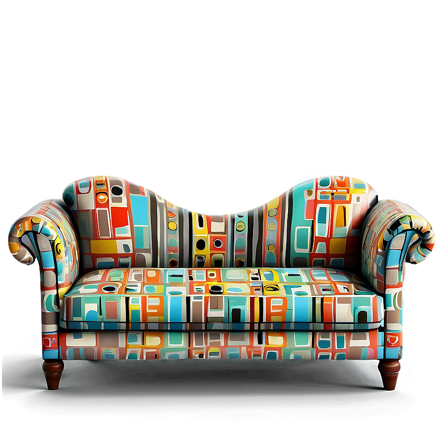 Retro Inspired Couch Png 17 PNG Image