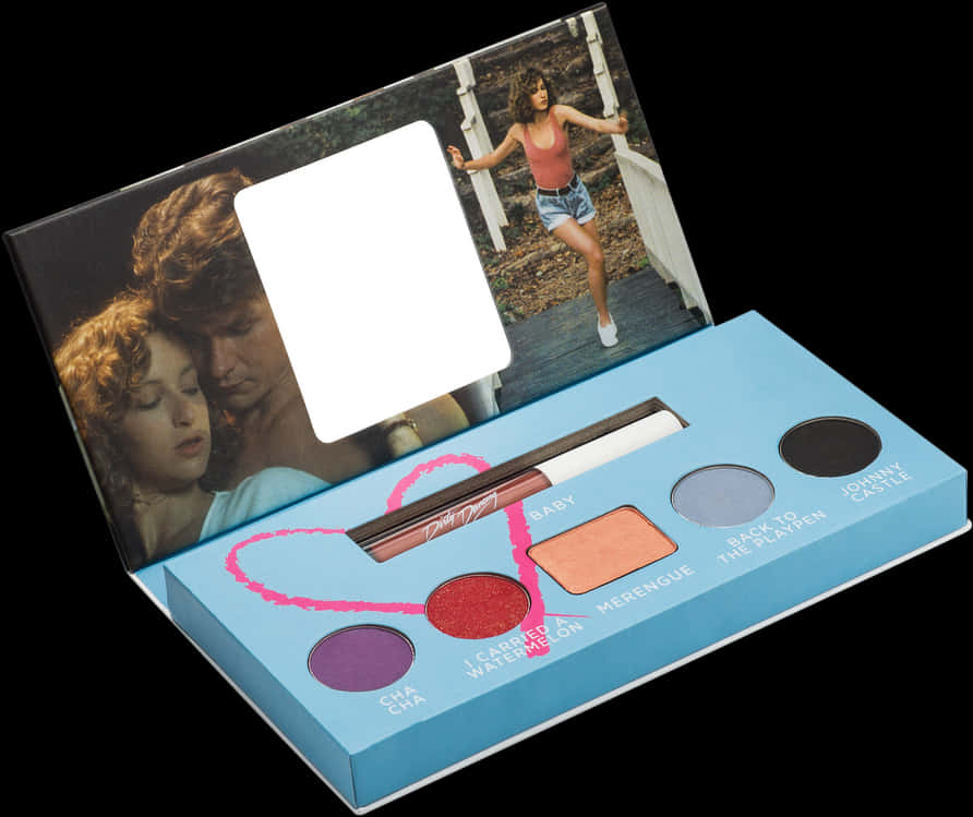 Retro Inspired Makeup Palette PNG Image