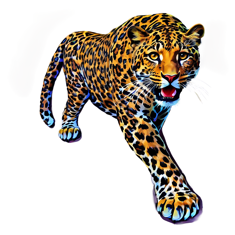 Retro Leopard Pop Art Png 10 PNG Image