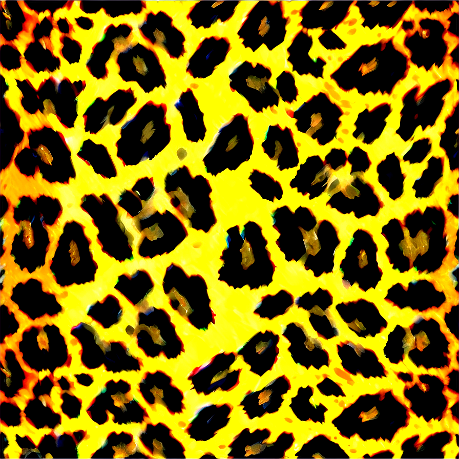 Retro Leopard Print Png Kar PNG Image