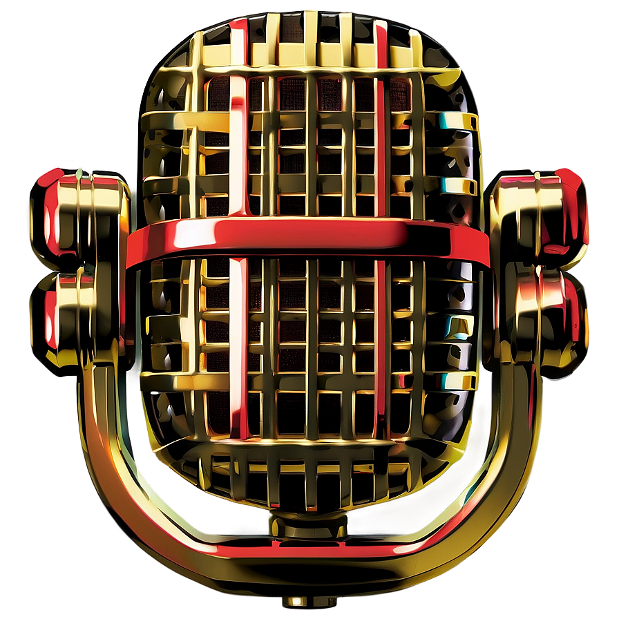 Retro Microphone Png Llm50 PNG Image