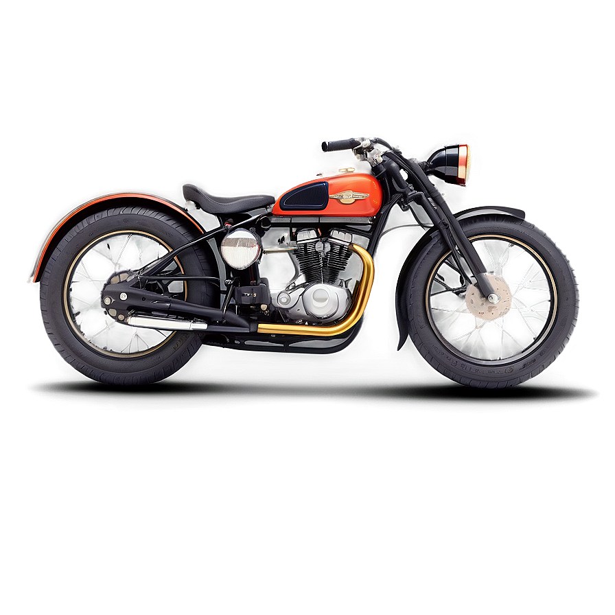 Retro Motorbike Png Thi PNG Image