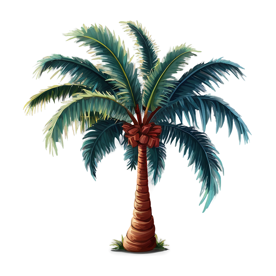 Retro Palm Trees Png 5 PNG Image