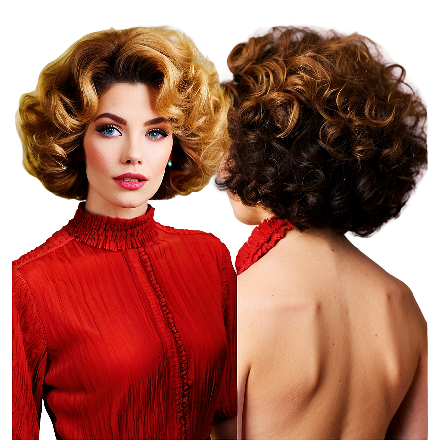 Retro Perm Revival Png Qox48 PNG Image