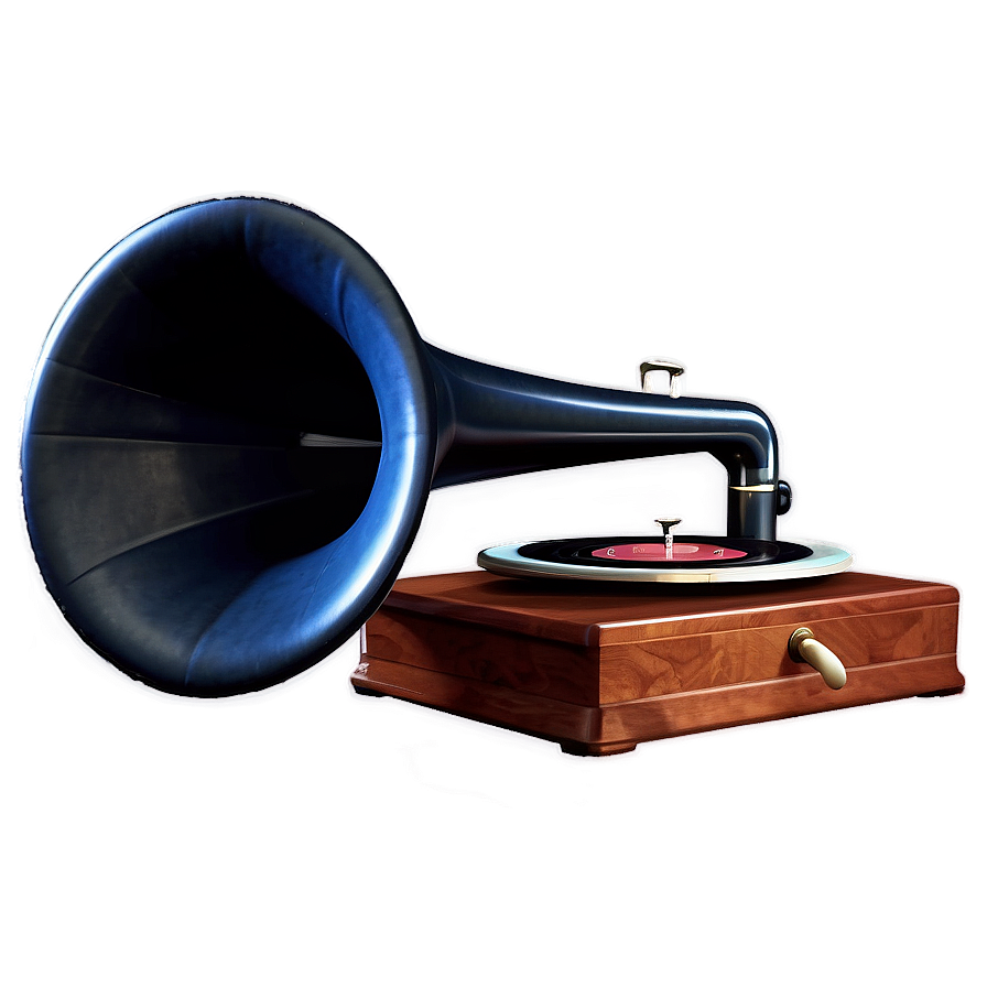 Retro Phonograph Design Png Uda15 PNG Image