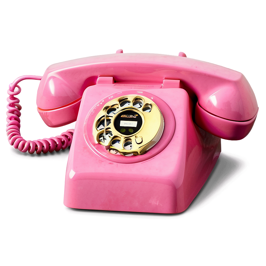 Retro Pink Telephone Png 86 PNG Image