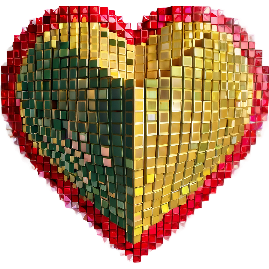 Retro Pixelated Heart Png 61 PNG Image