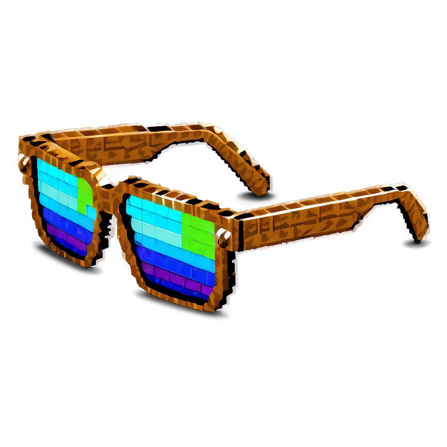 Retro Pixelated Sunglasses Png 06242024 PNG Image