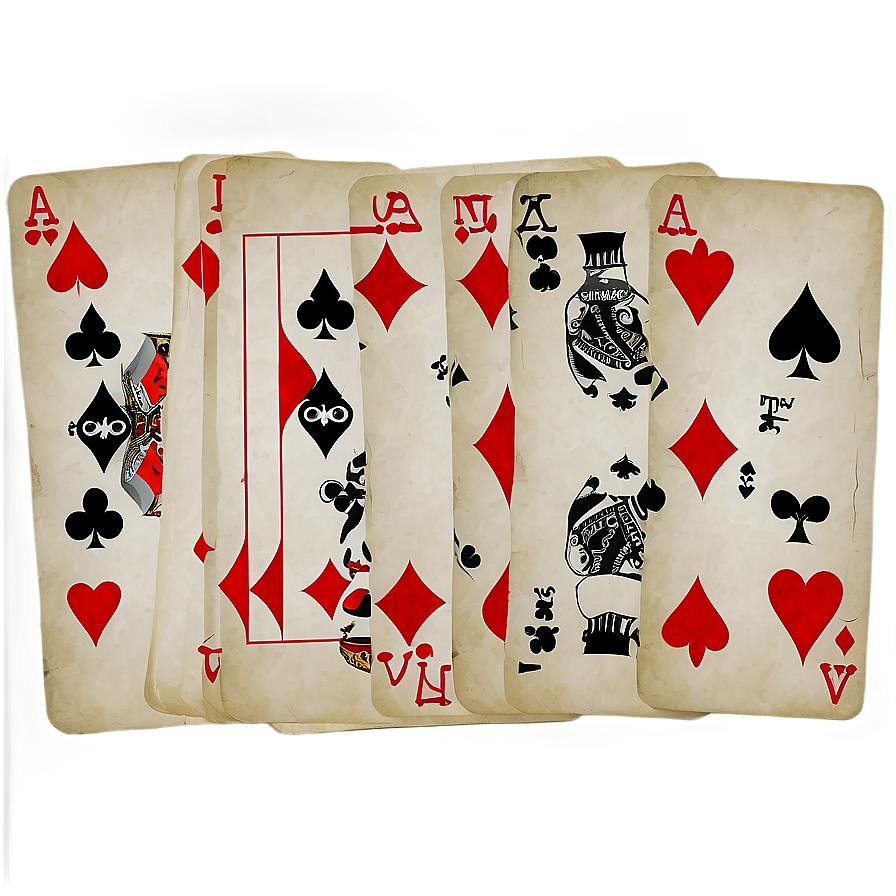 Retro Playing Card Style Png Nwx98 PNG Image