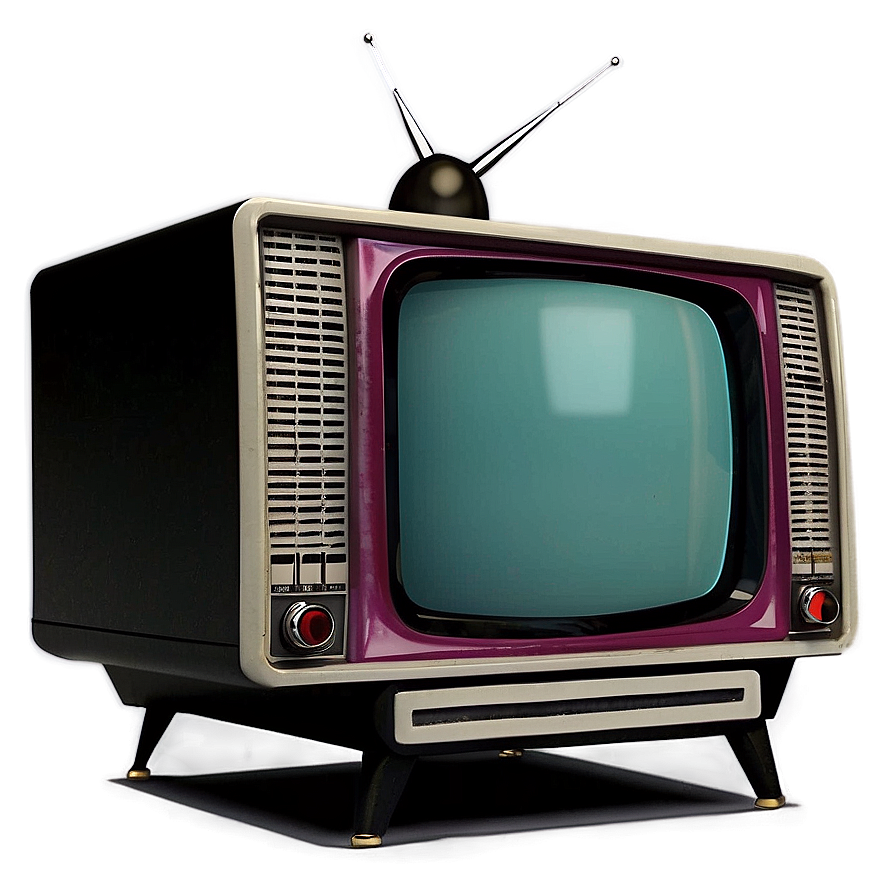 Retro Pop Television Set Png Scf16 PNG Image