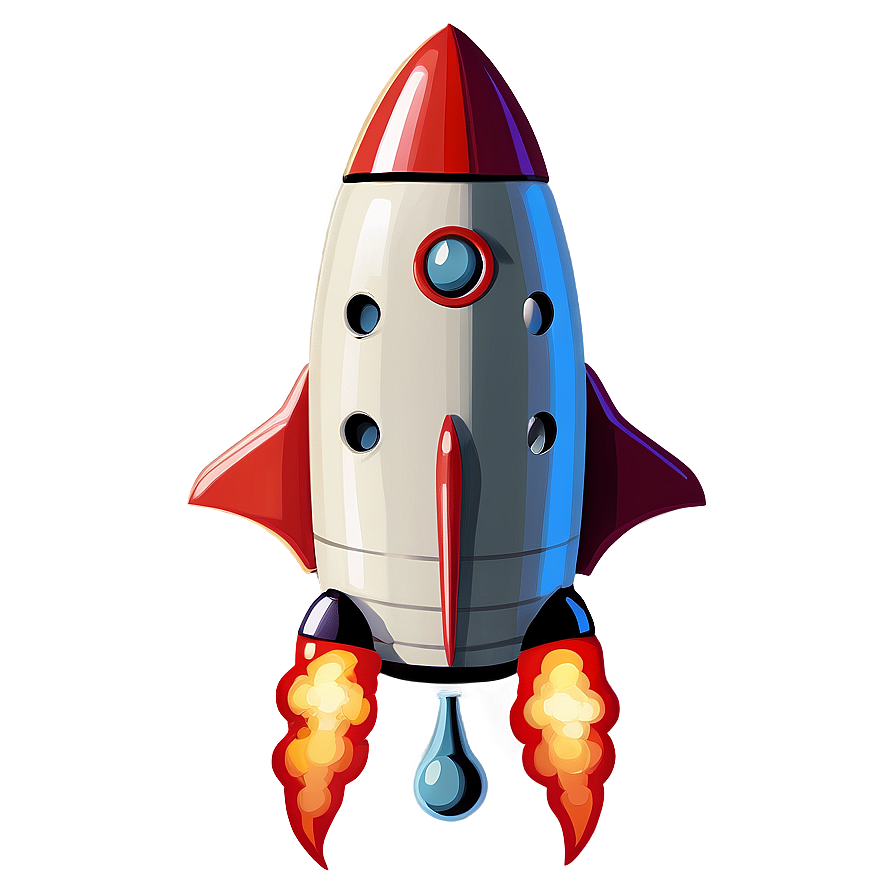 Retro Rocket Png Hhc98 PNG Image