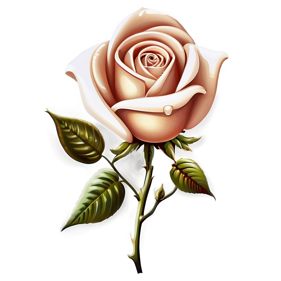 Retro Rose Artwork Png 68 PNG Image