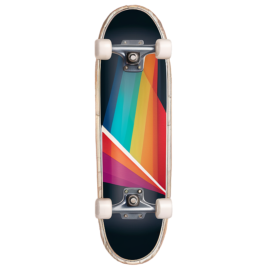 Retro Skateboard Deck Graphic Png 06282024 PNG Image