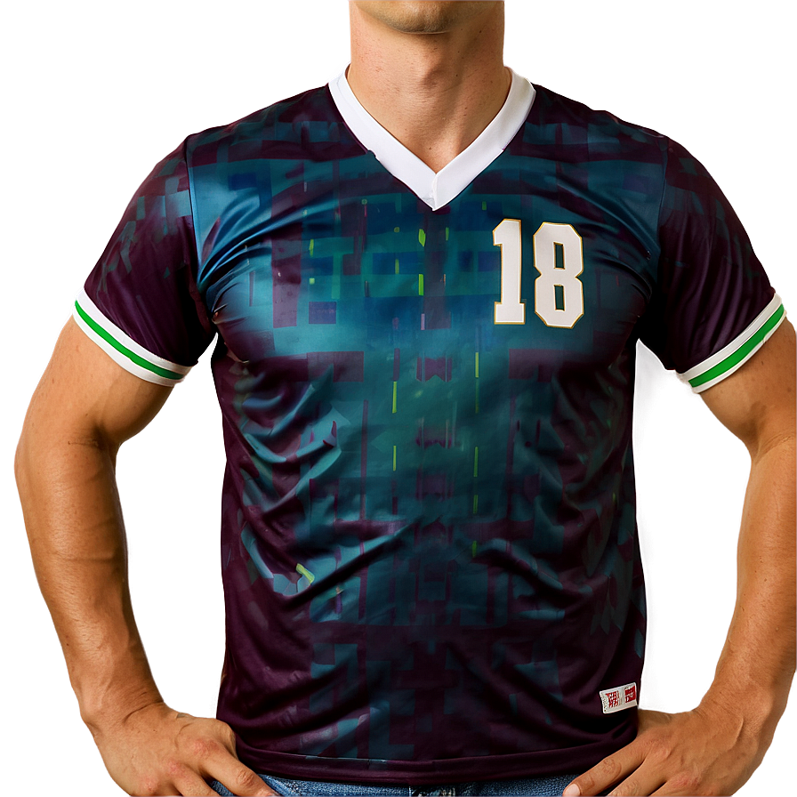 Retro Style Jersey Png Exb89 PNG Image