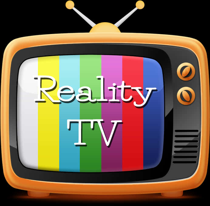 Retro Style Reality T V Concept PNG Image