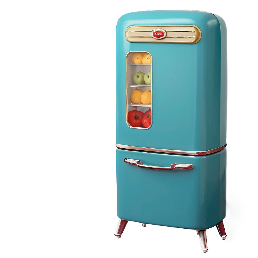 Retro Style Refrigerator Png Jwm77 PNG Image