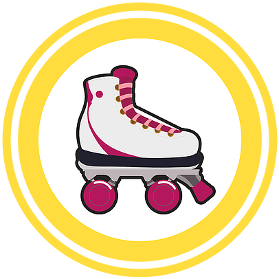 Retro Style Roller Skate Illustration PNG Image