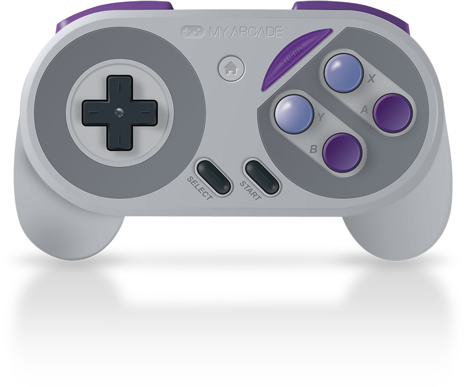 Retro Style Wireless Game Controller PNG Image